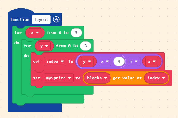 iterate over blocks